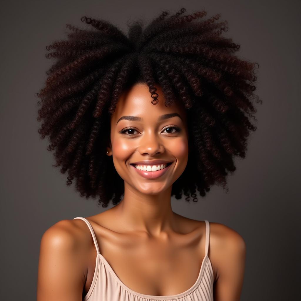 Tóc afro bóng mượt