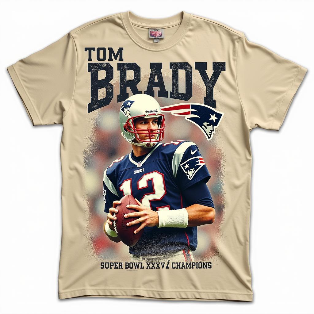 Áo thun Tom Brady thiết kế cổ điển