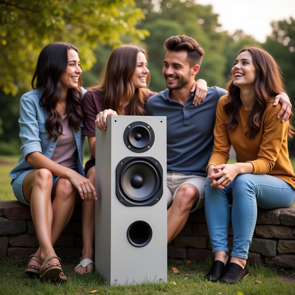 Trải nghiệm âm nhạc với loa Concrete Audio 12