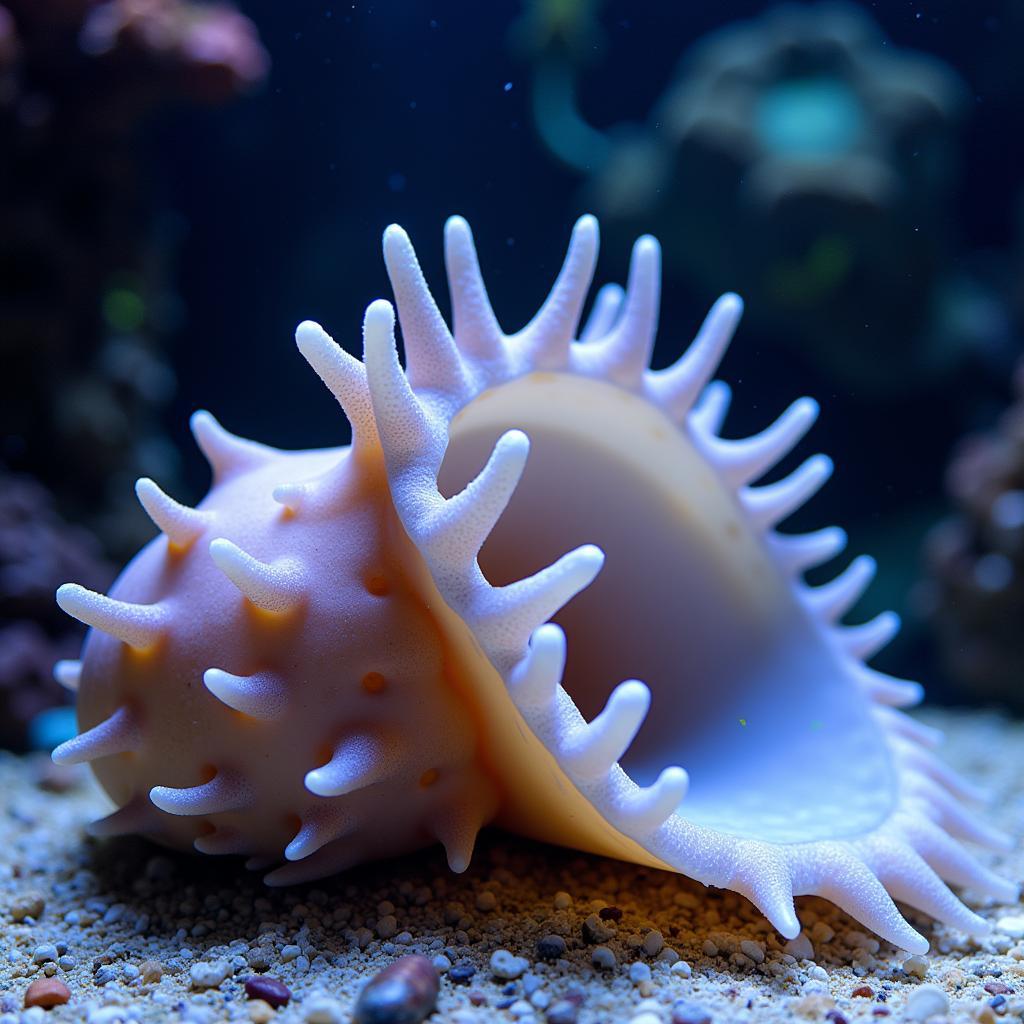 Giant Clam Feeding on Phytoplankton