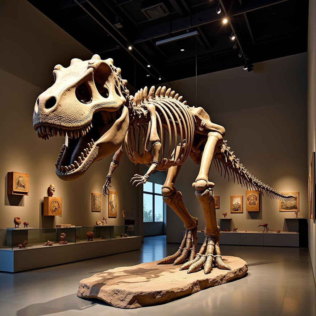 Tyrannosaurus Rex Skeleton in Museum