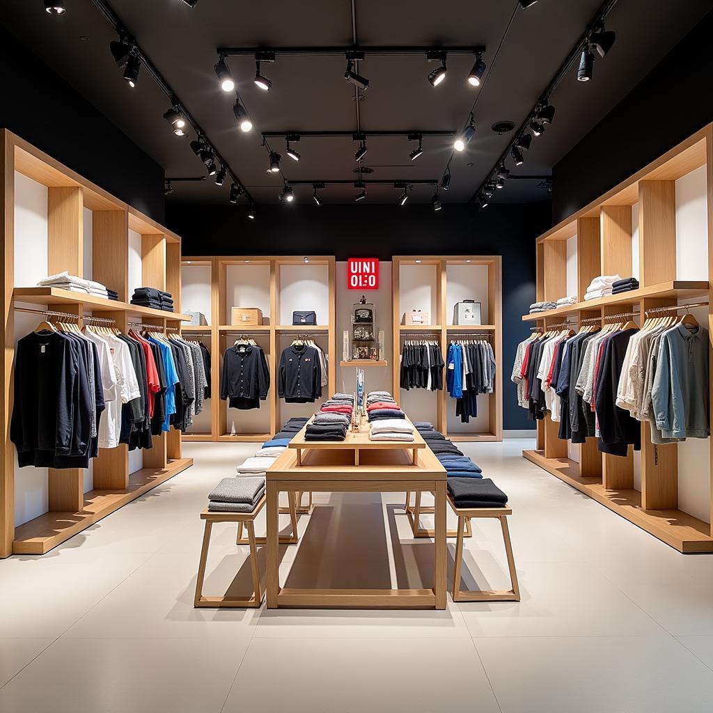 Cửa hàng Uniqlo hiện đại và thời trang