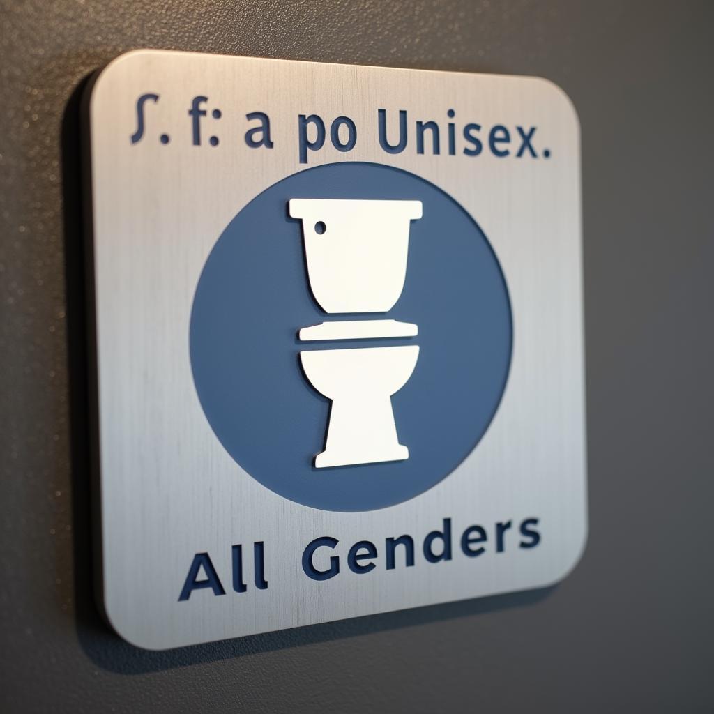 Unisex Bathroom Sign