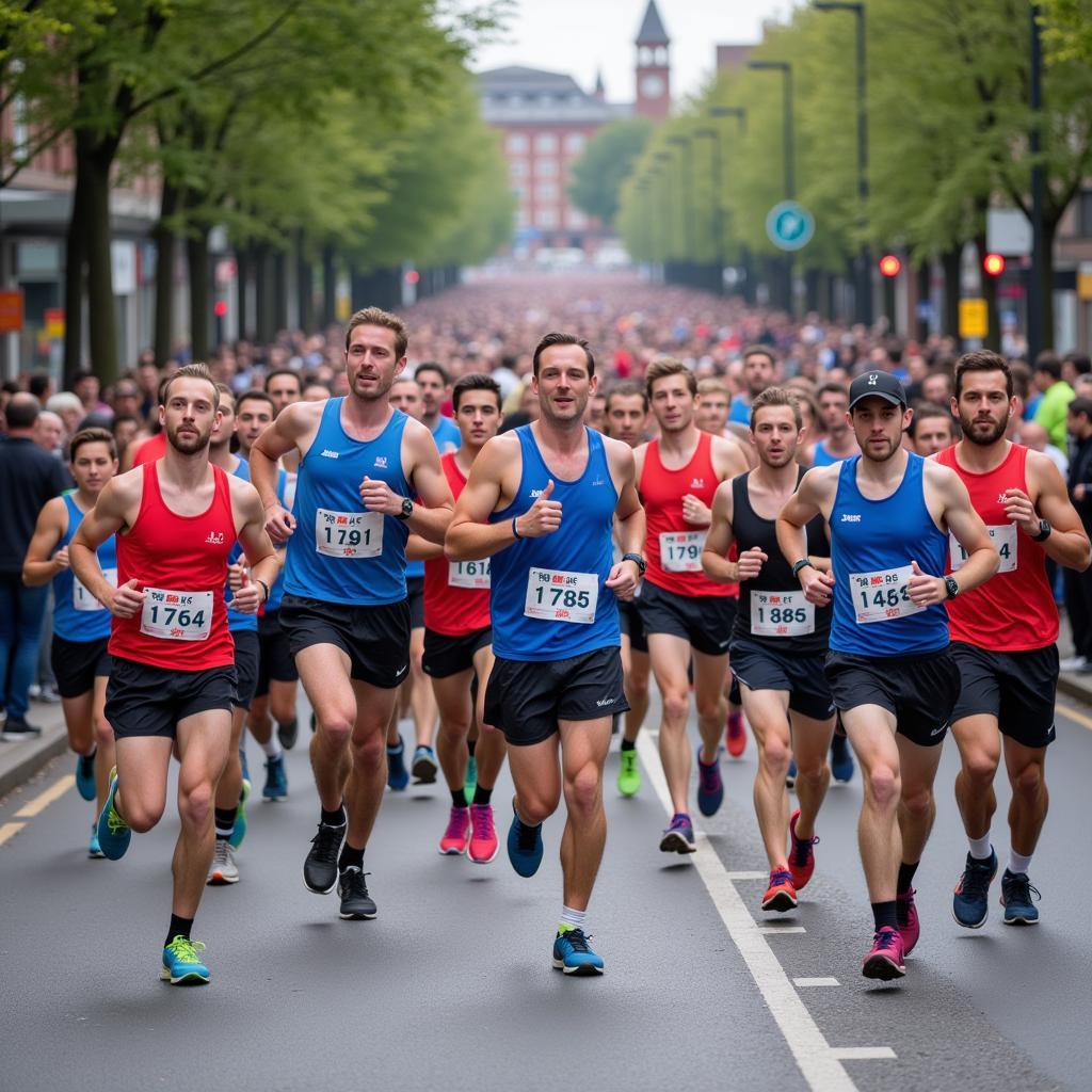 Vận động viên tham gia Manchester City Half Marathon