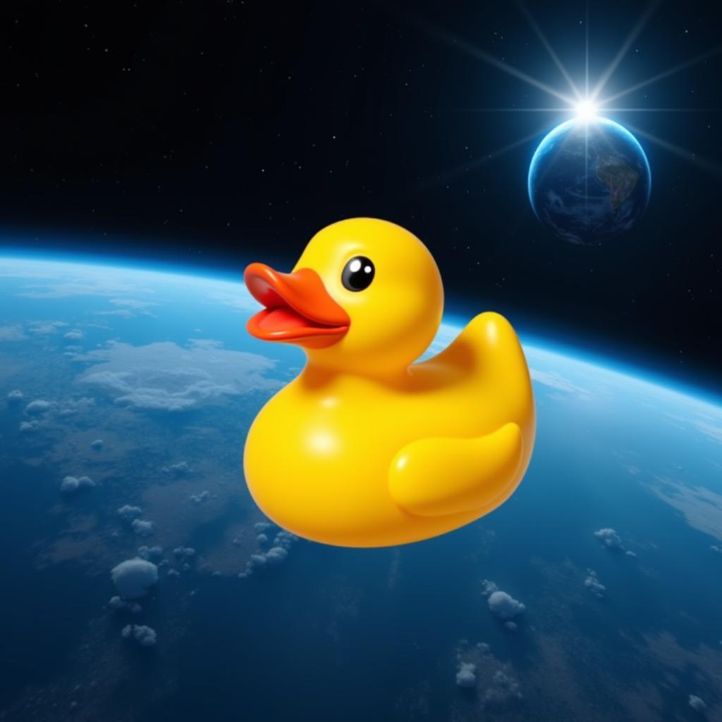 Rubber Duck in Space