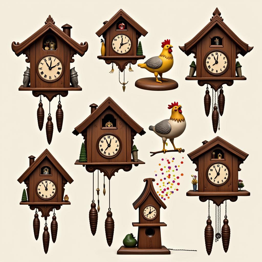 Different variations of cuckoo clock jokes