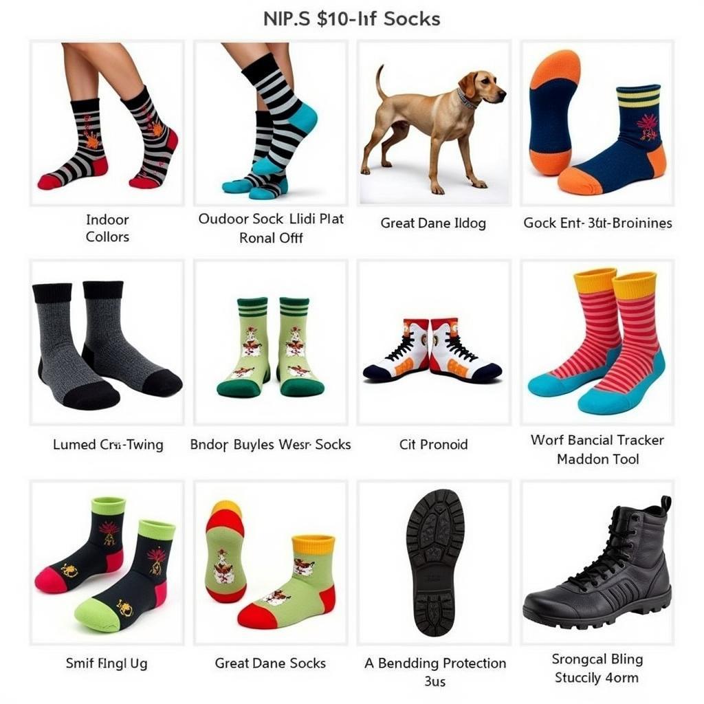 Variety of Great Dane Socks