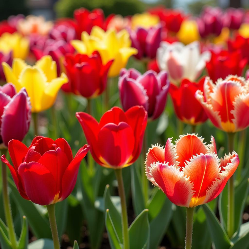 Variety of Tulip Colors and Shapes