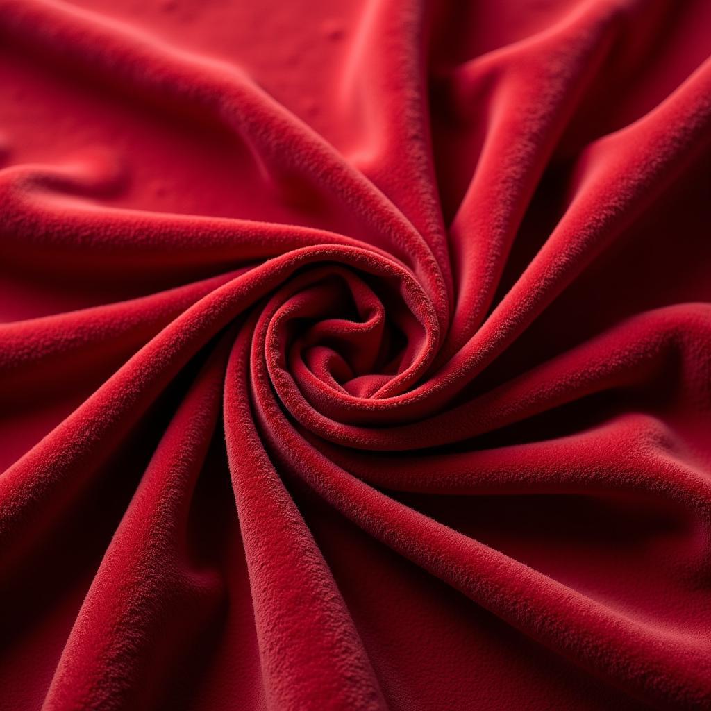 Close-up image showcasing the luxurious texture of velvet fabric