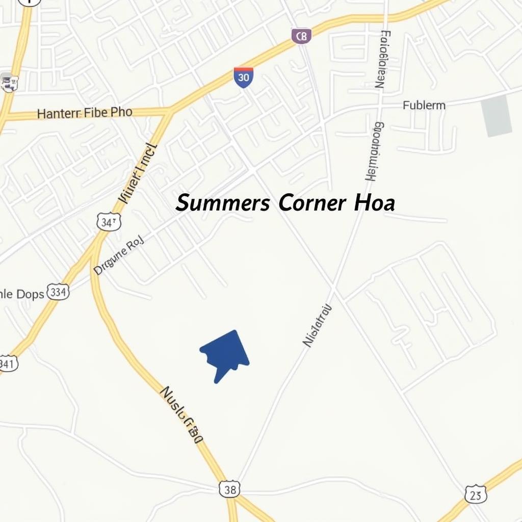 Bản đồ vị trí dự án Summers Corner Hoa