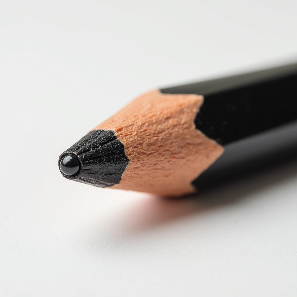 Ballpoint pen with a pencil-like tip