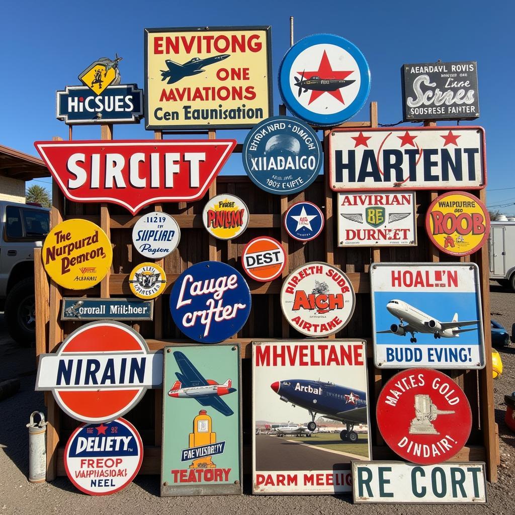 Vintage Aviation Signs Available for Purchase