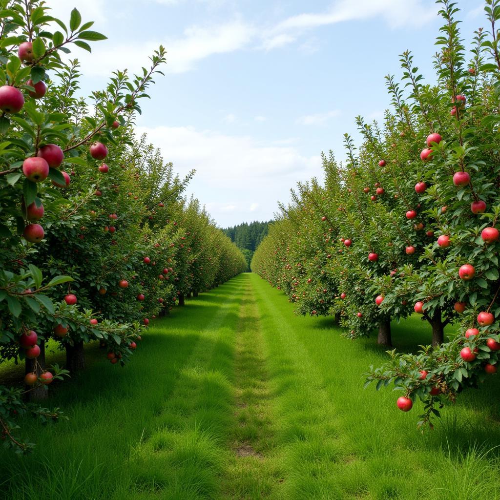 Vườn táo Finnish Apple bát ngát