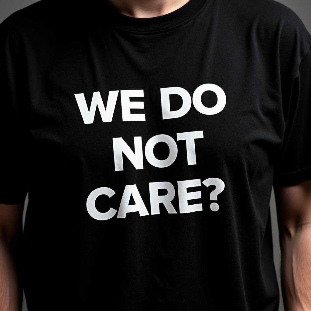 We Do Not Care Shirt: Biểu Tượng Sức Mạnh