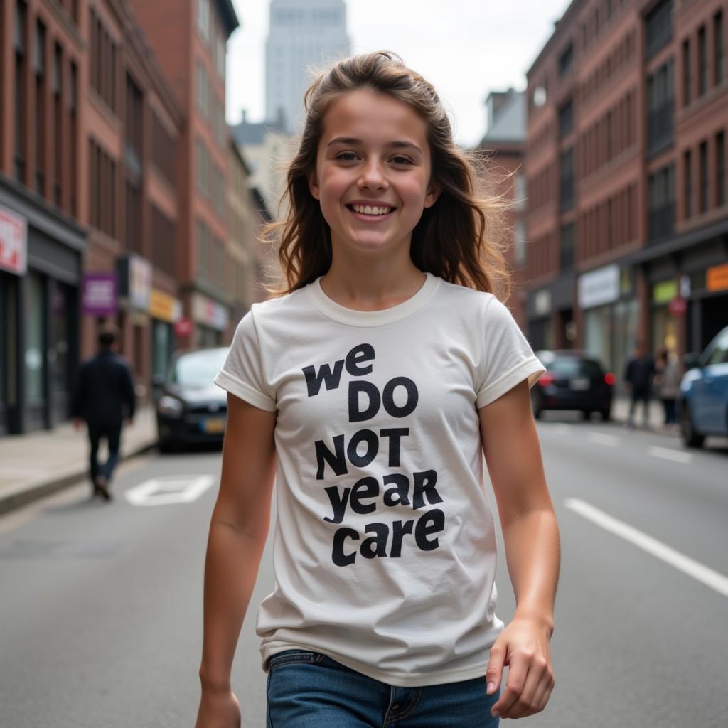 We Do Not Care Shirt Truyền Cảm Hứng