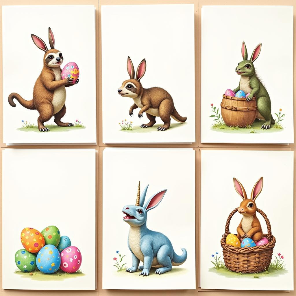 Weird Easter cards with funny animals