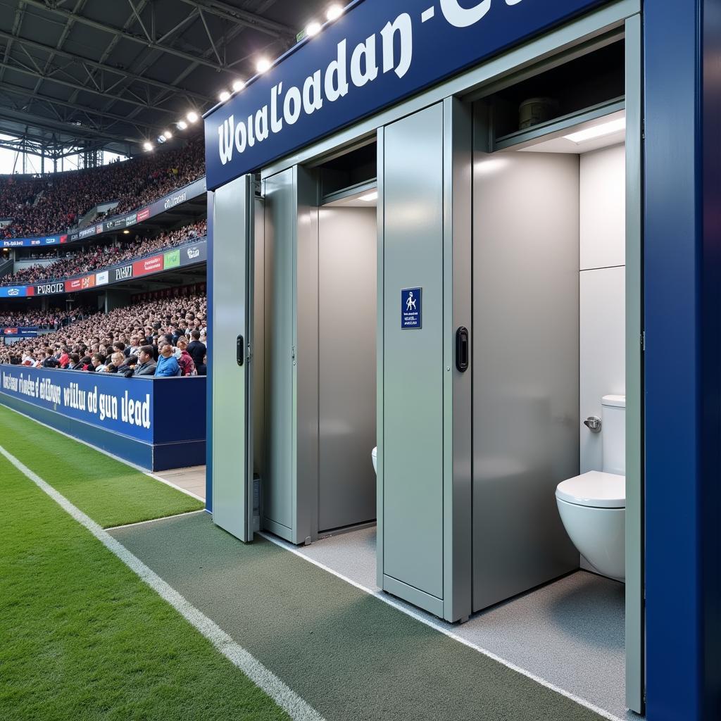 Willoughby Toilets at a Football Stadium