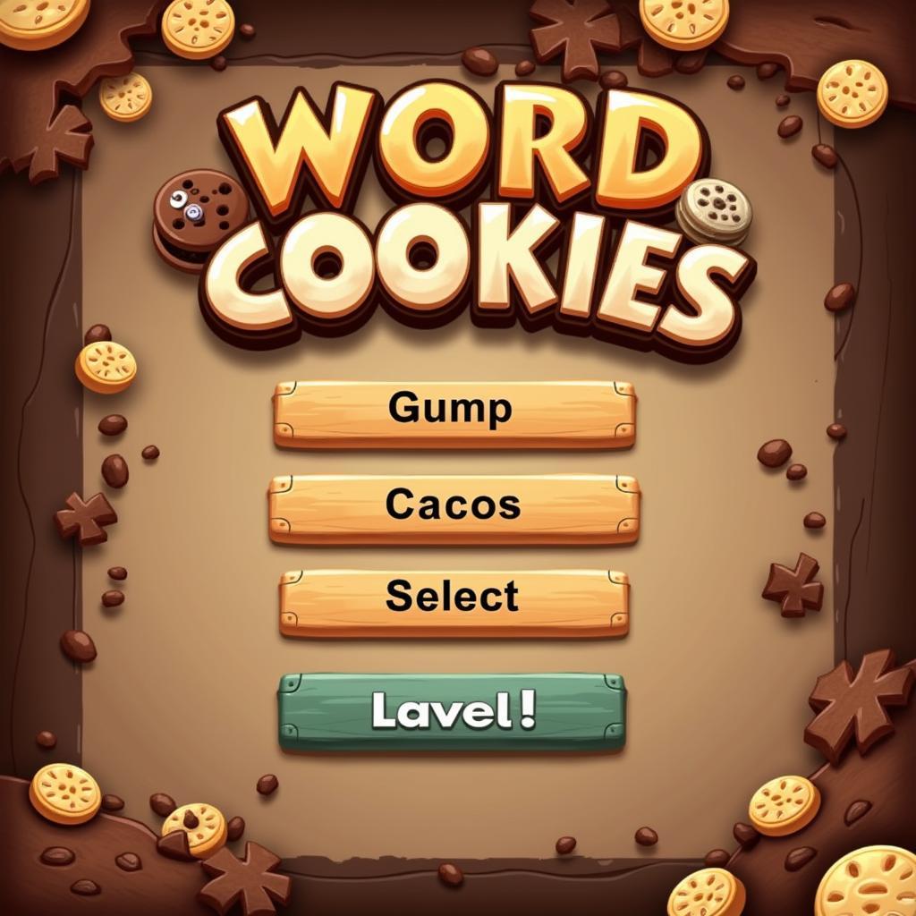 Giao diện chính Word Cookies Coffee 1