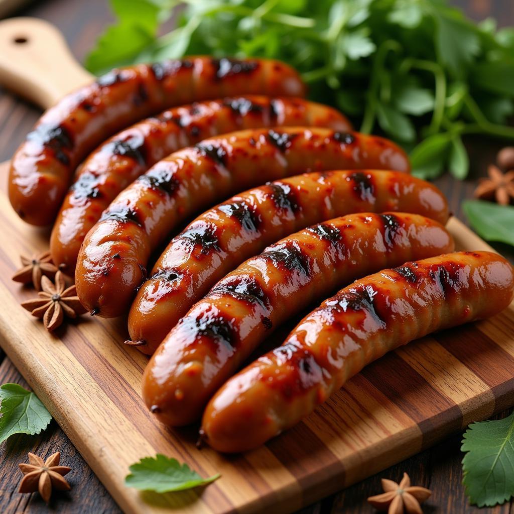 Xúc xích salsiccia nướng thơm lừng