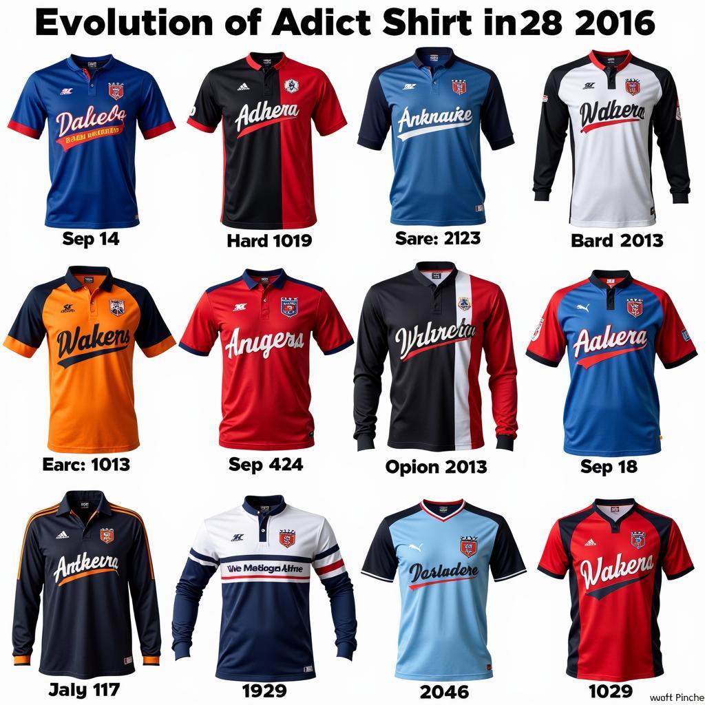 Các mẫu addict shirt từ cổ điển đến hiện đại.