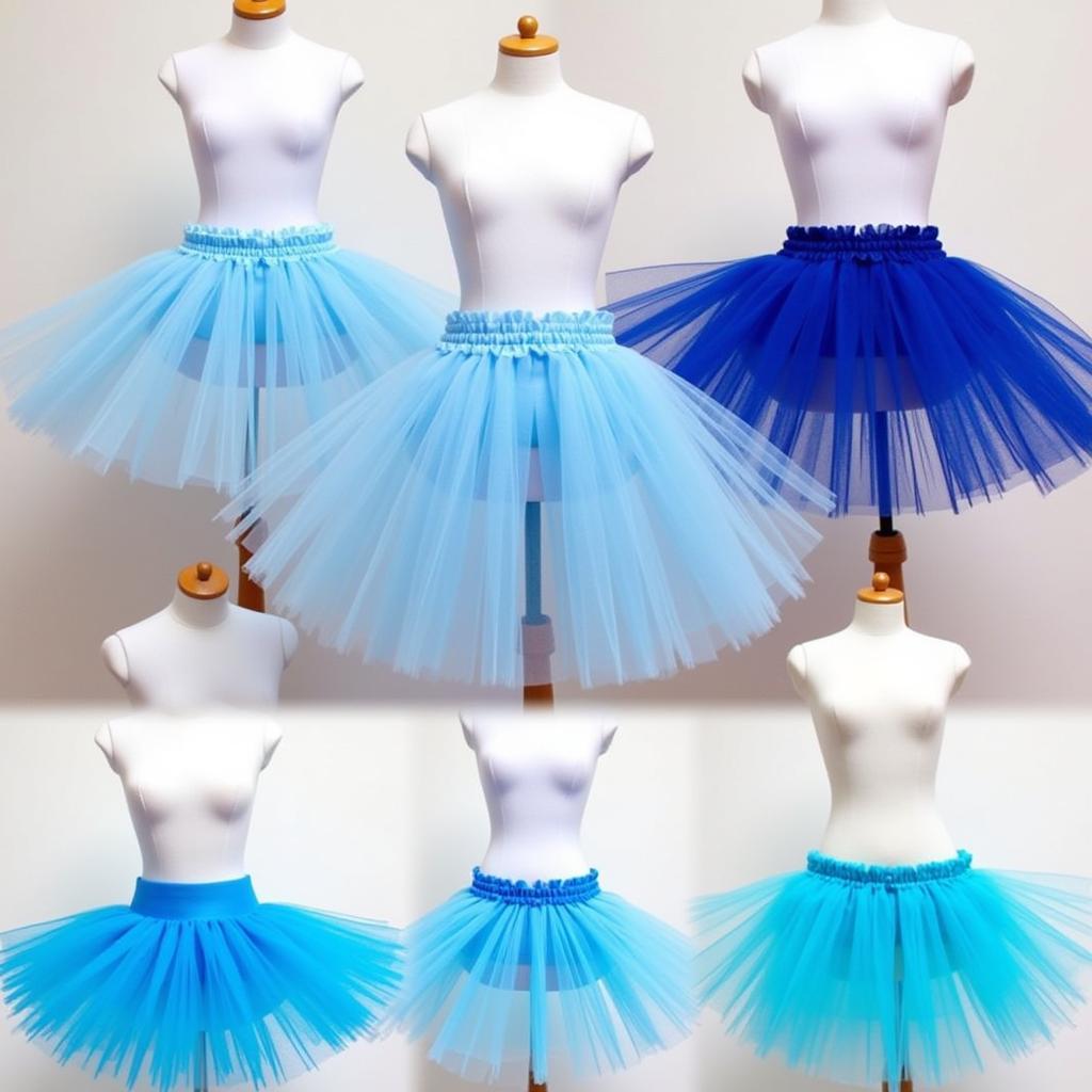 Various Shades of Adult Blue Tutus