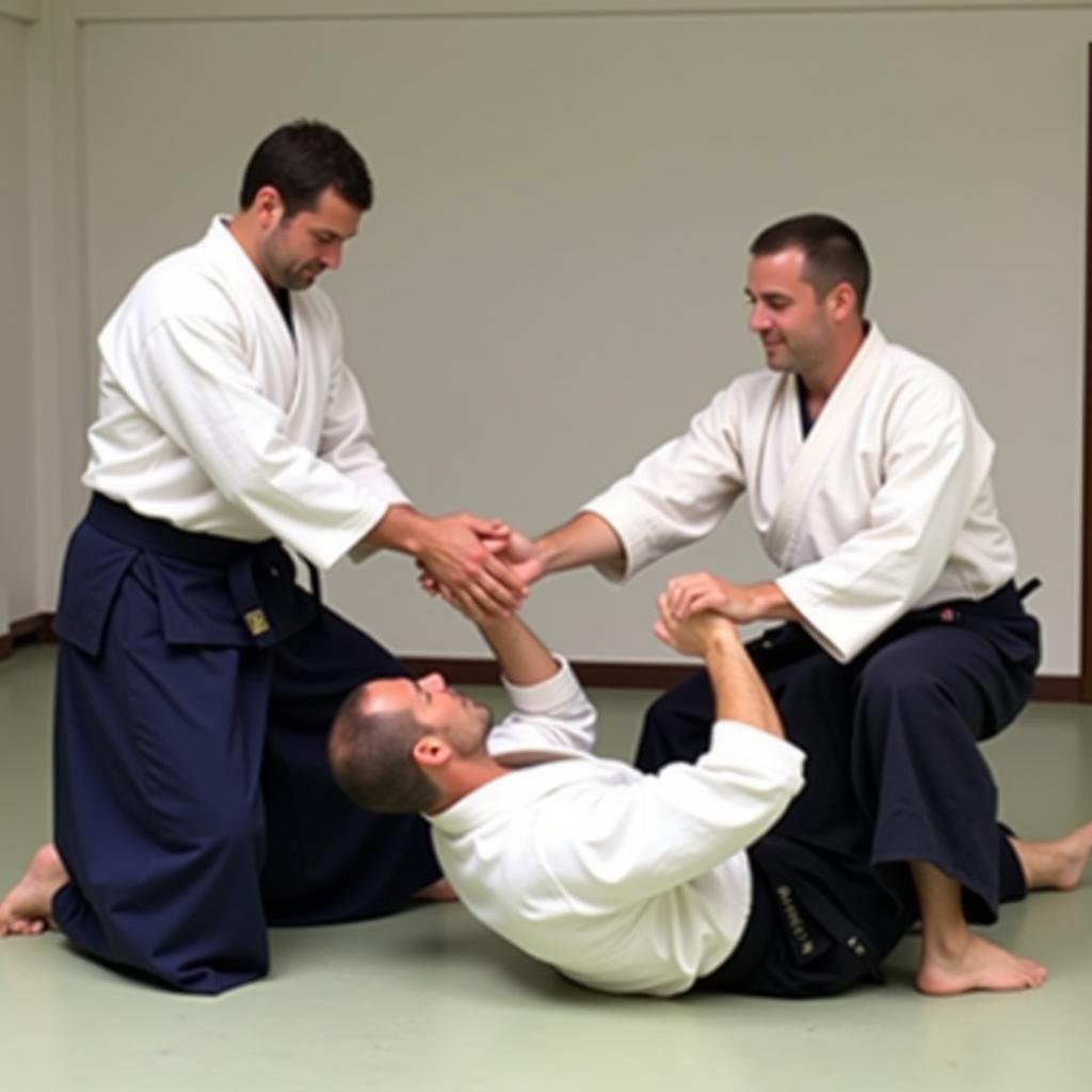 Aikido principles: blending with attacker's energy