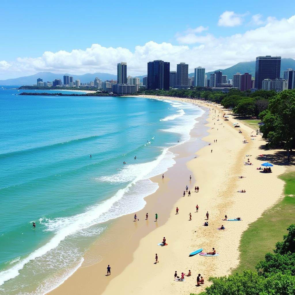 Ala Moana Beach Park: A Sheltered Surf Spot for Beginners