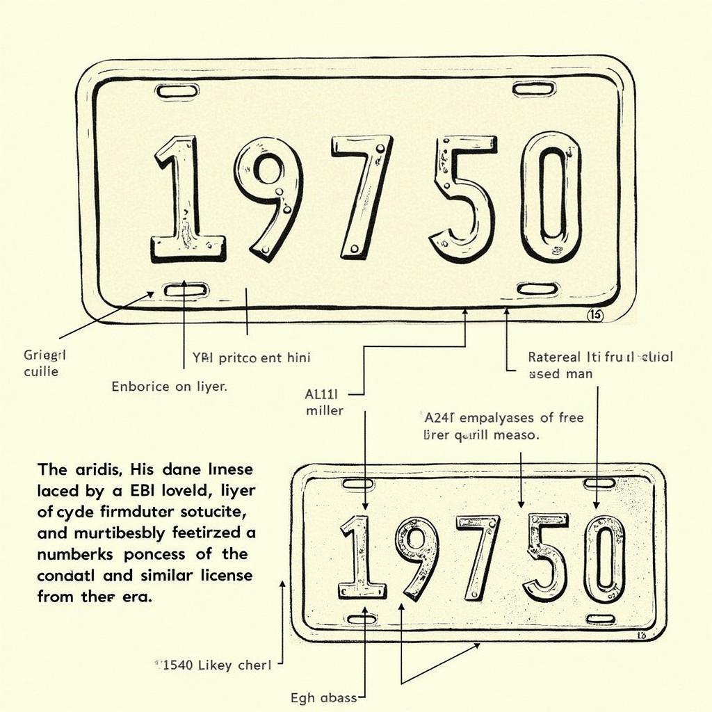 Alaska 1921 License Plate Design and Material