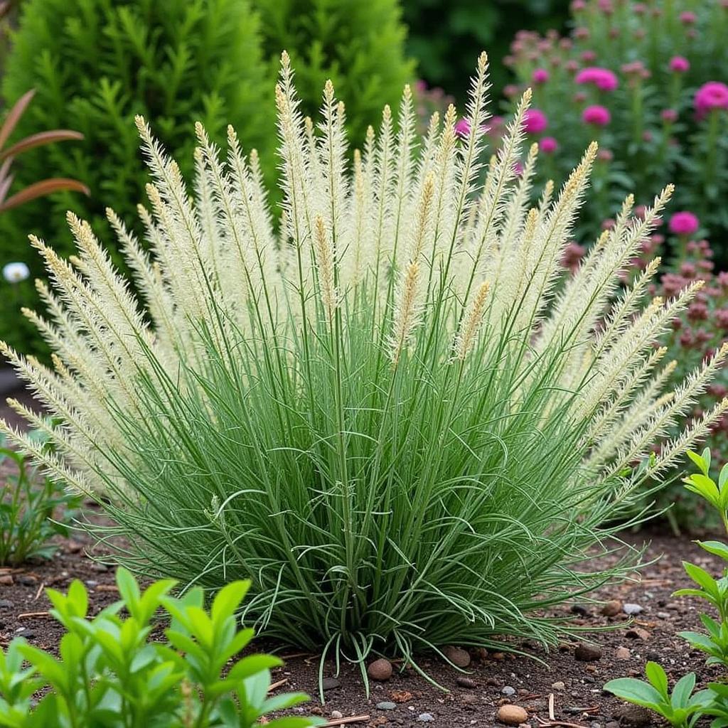 Angel's Hair Artemisia in a Garden Setting