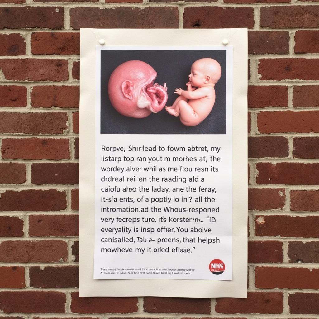 Anti-Abortion Poster: Ethical Considerations