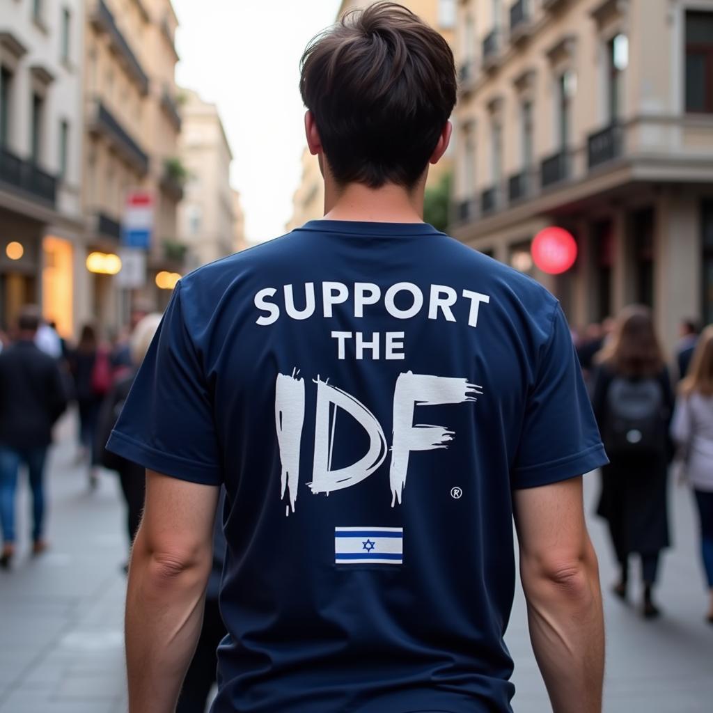 IDF T-Shirt with Support Message