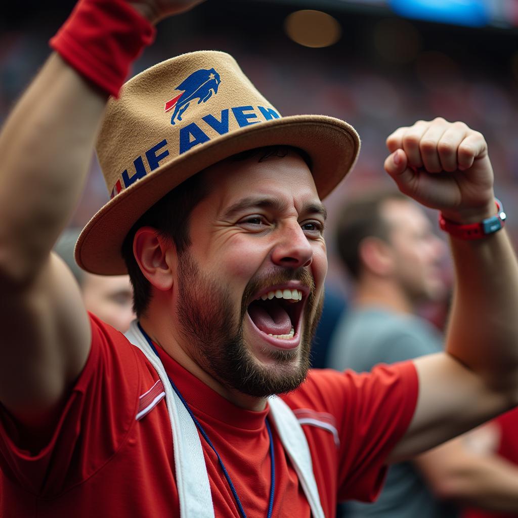 Fan Wearing an Appeal to Heaven Hat