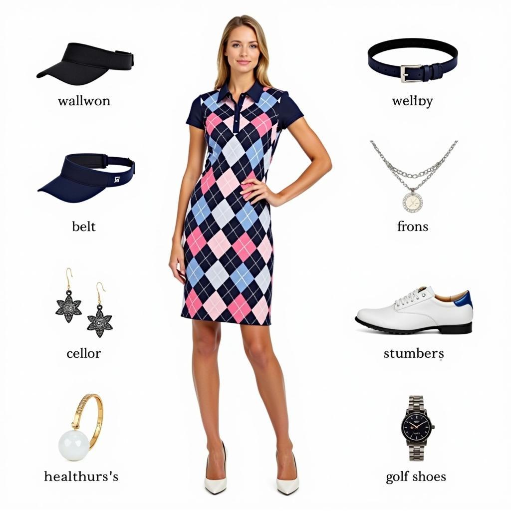 Accessorizing an Argyle Golf Dress