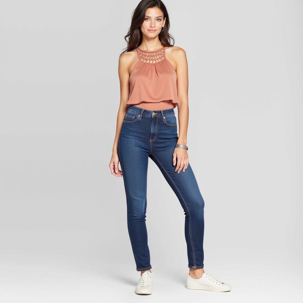 Ballerina Cut Out Top and Jeans