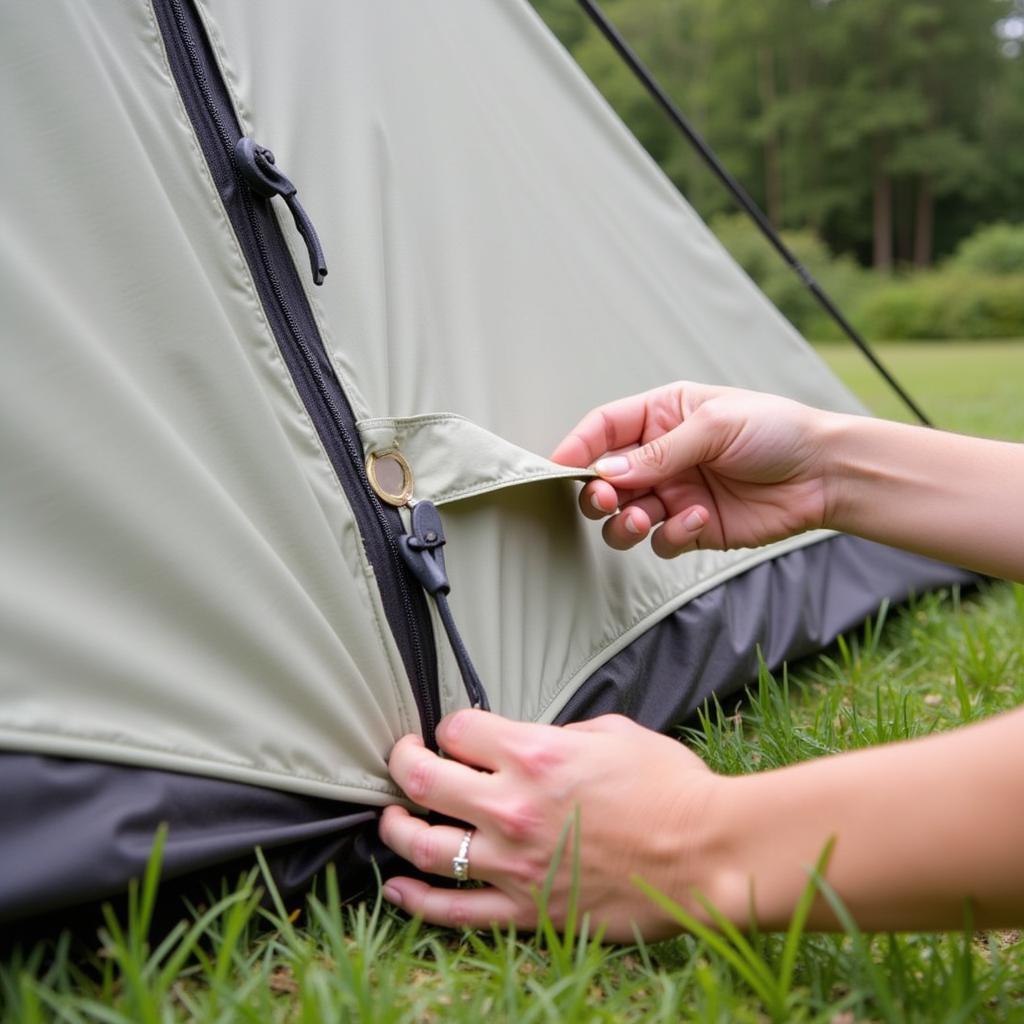 Maintaining Sand Bag Tent