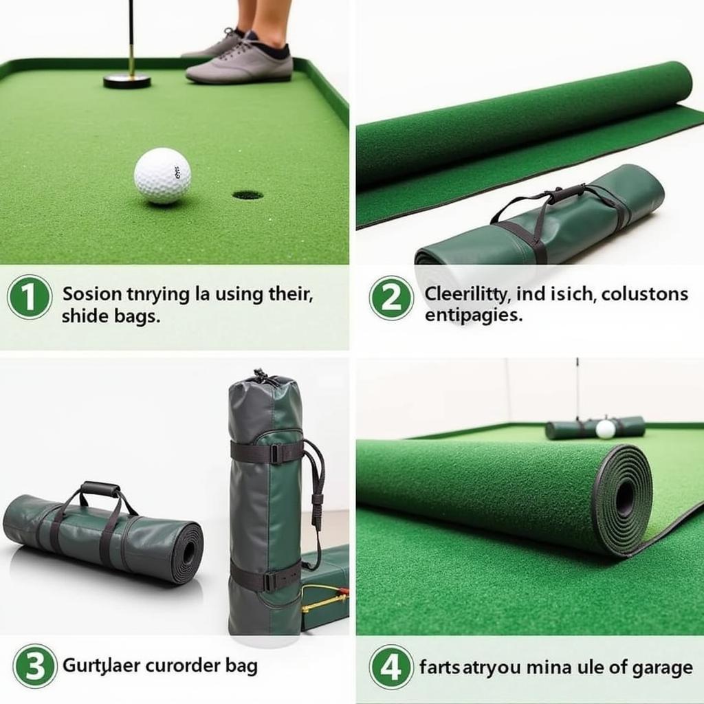 Storing an electronic putting green