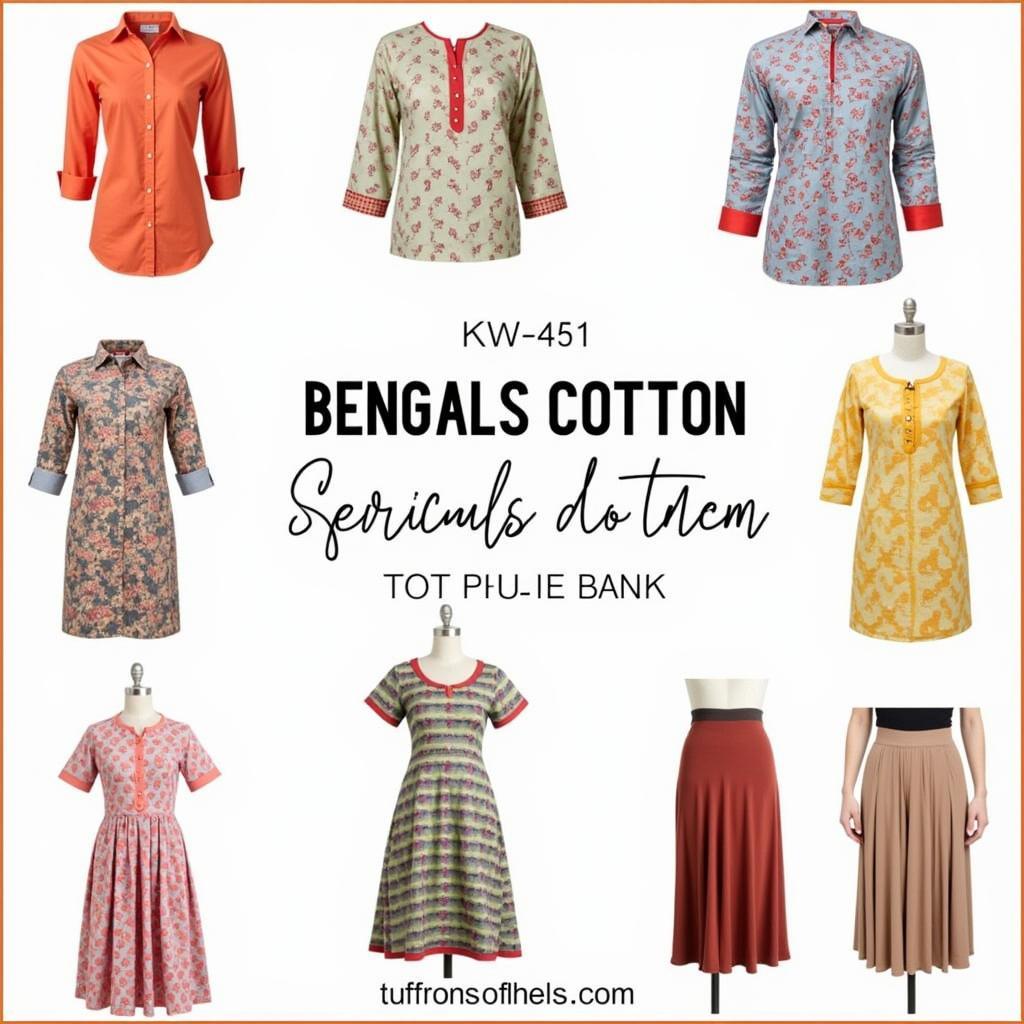 Ứng dụng vải cotton Bengals trong may mặc