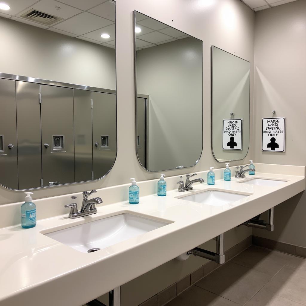 Hand Wash Sink Only Sign in Public Restroom