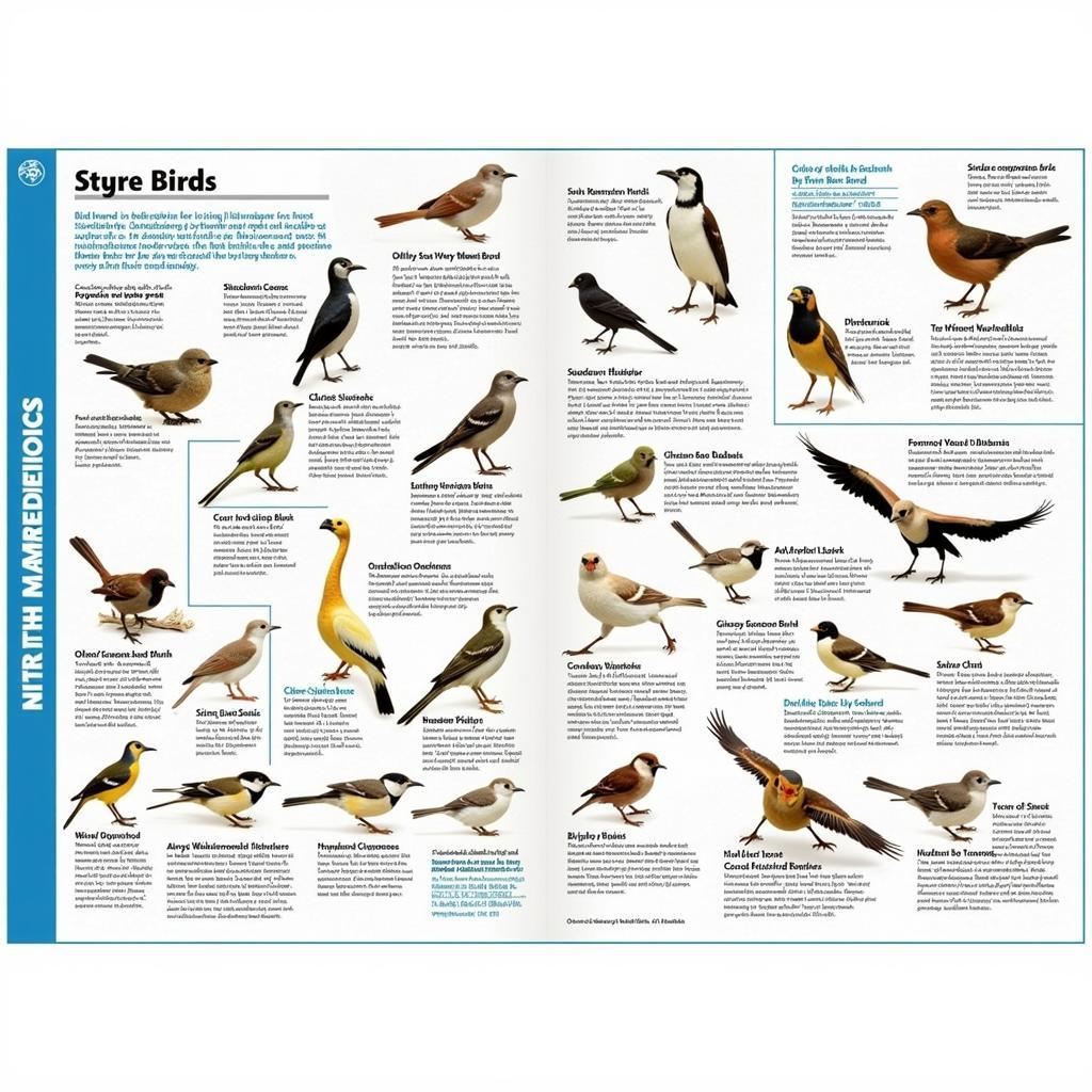 Educational Bird Chart of North America