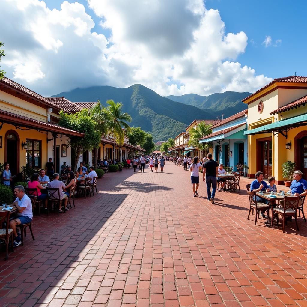 Boquete Town Square Panorama