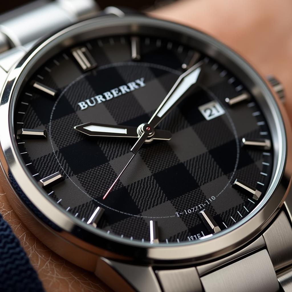 Burberry Britain Watch Men Steel Bracelet