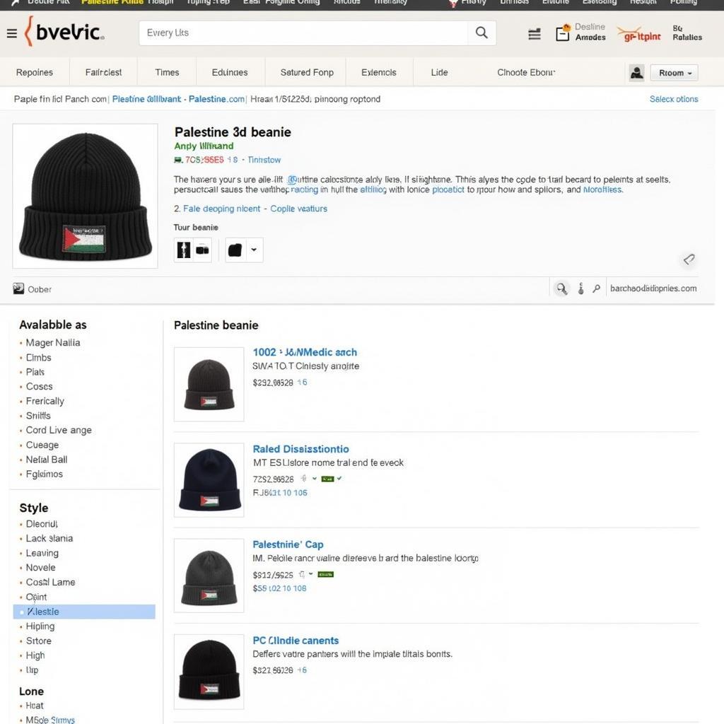 Buying a Palestine Beanie Online