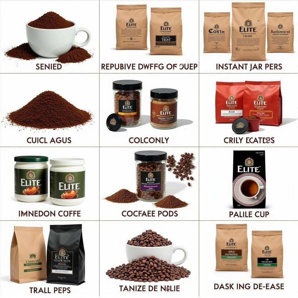 Các loại cà phê của Elite Coffee tại Israel