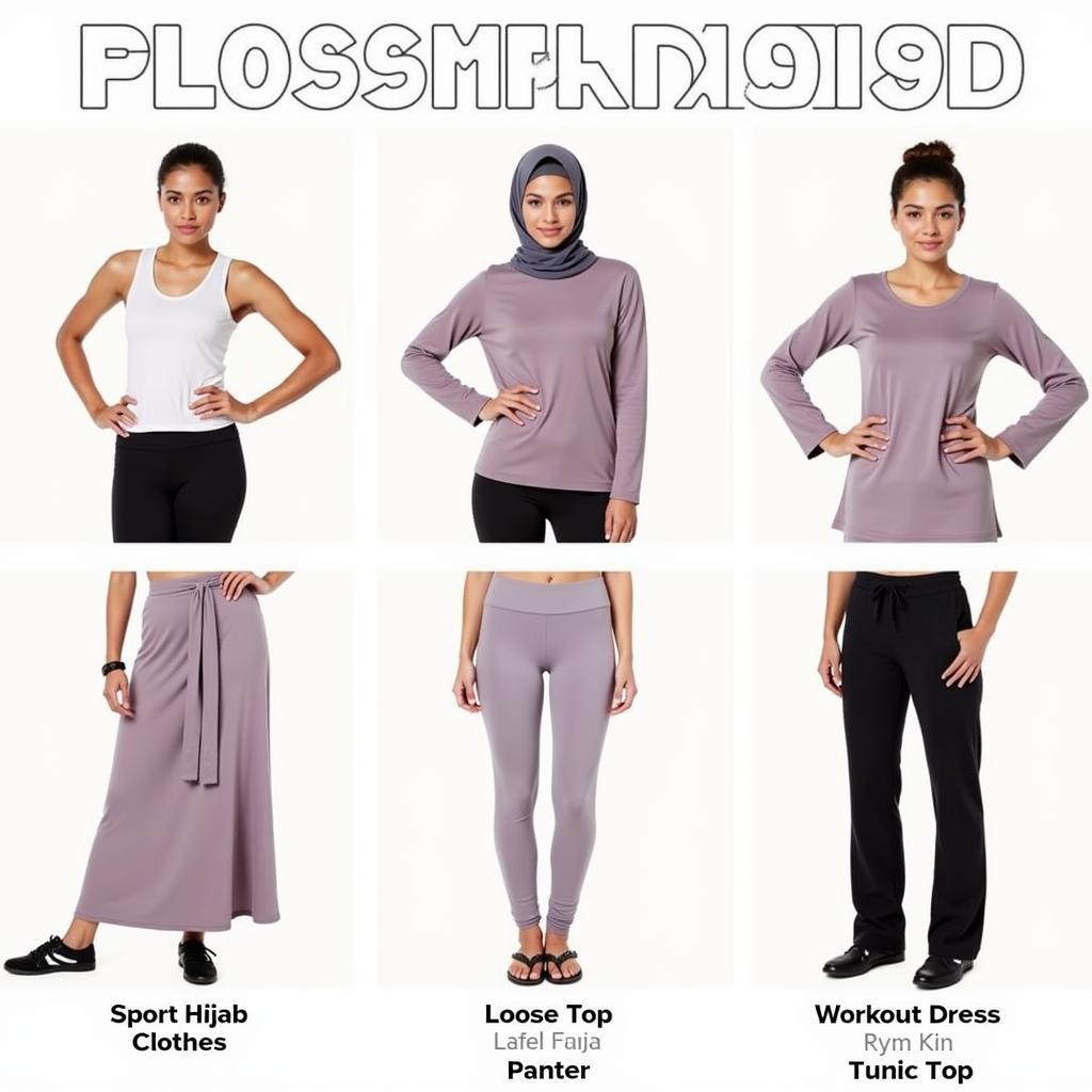 Different Types of Hijab Workout Clothes