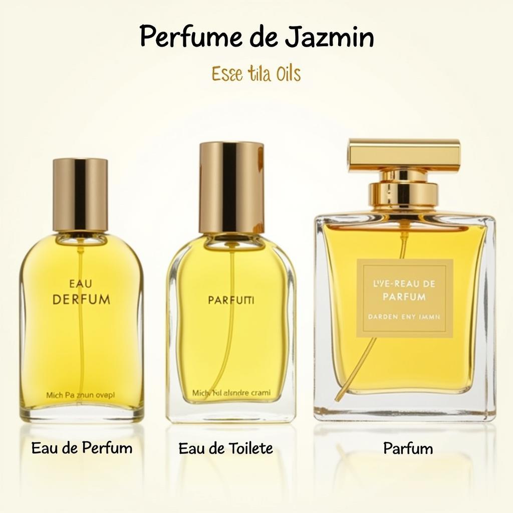 Các loại Perfume De Jazmin phổ biến