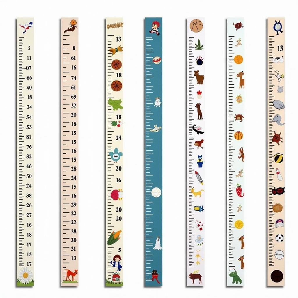 Various growth chart designs