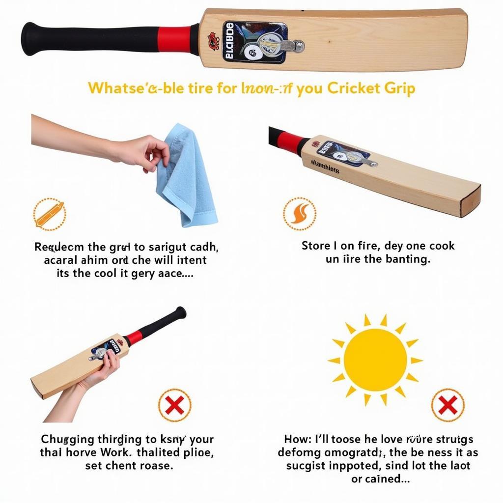 Cách bảo quản tay cầm gậy cricket đúng cách