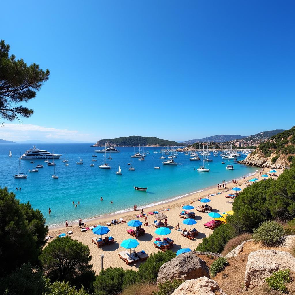 St. Tropez Beach Scene