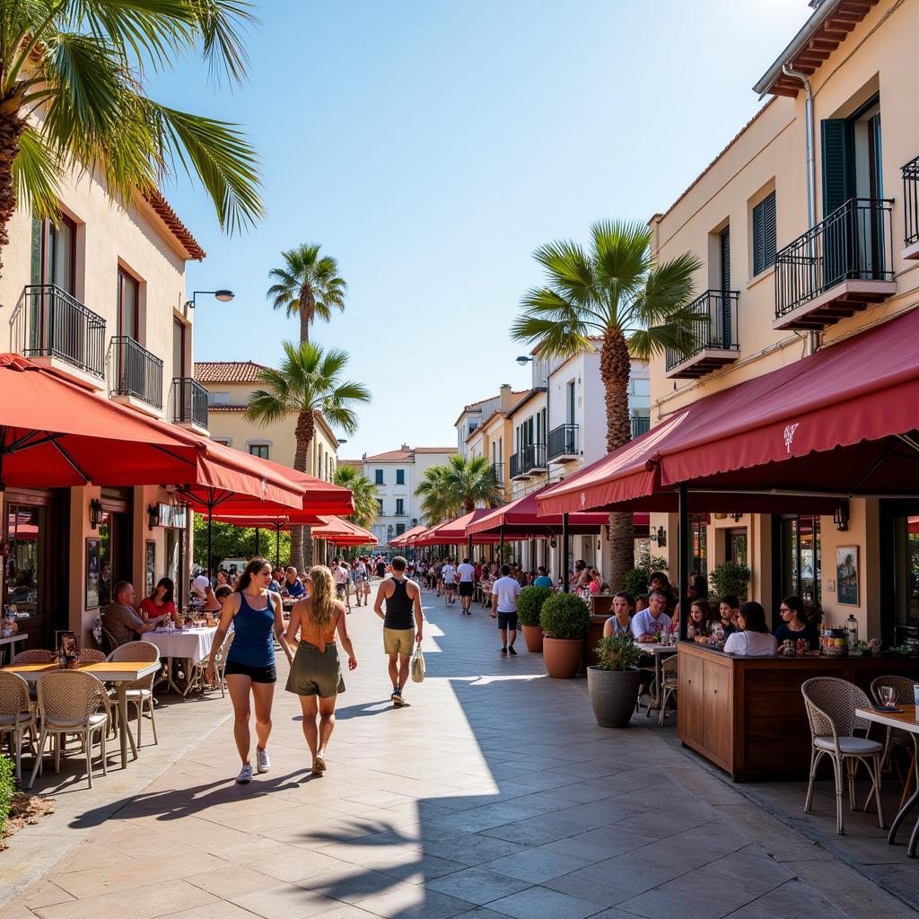 Cap d'Agde Restaurants and Shops