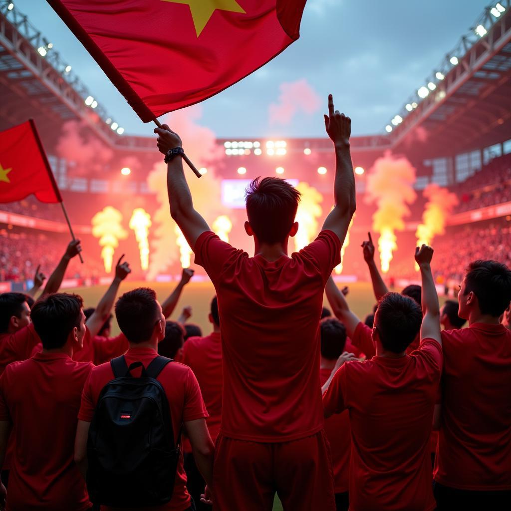 Celebrating Victory with Đội Bóng Đá